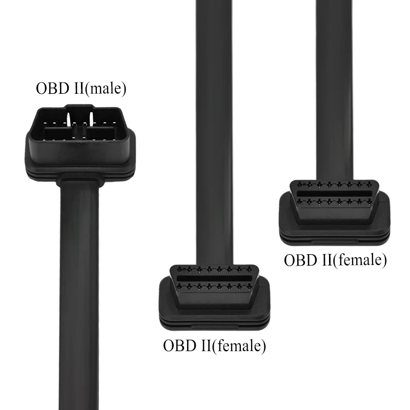 50 см OBD 2 OBDII OBD2 16Pin штекер-гнездо ELM327 диагностический Удлинительный кабель
