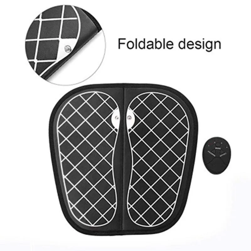 Электрический EMS массажер для ног умный беспроводной стимулятор мышц ног акупунктурный Массажный коврик ABS физиотерапия педикюр унисекс