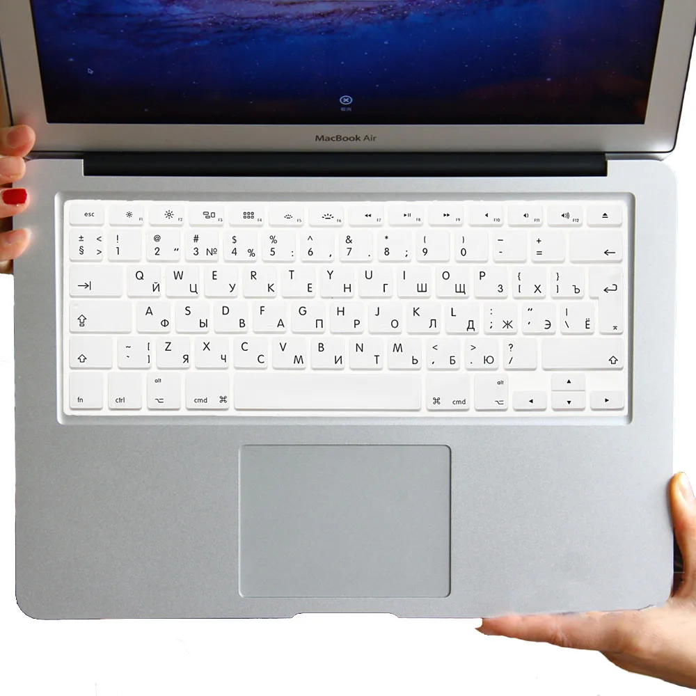 Redlai силикон EU/UK русская градиент/однотонная цветная клавиатура чехол для Macbook Air 13 дюймов A1466 Pro retina 13 1" покрытие для клавиатуры