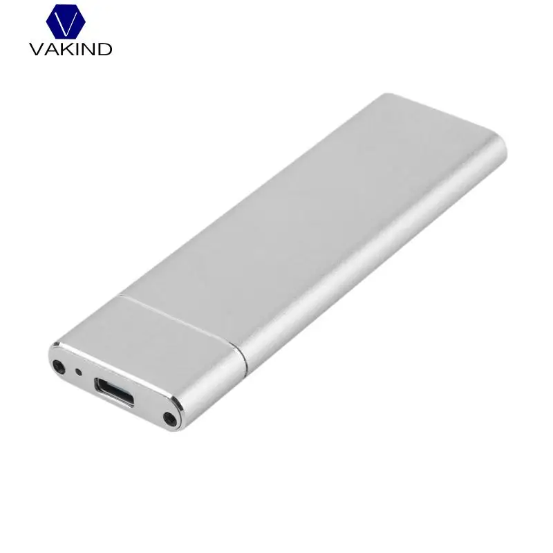 Серебристый 1 шт. внешний корпус чехол USB 3,1 Для M.2 NGFF SSD мобильный жесткий диск адаптер для m2 SATA SSD USB 3,1 2230/2242/2260/2280 - Цвет: Серебристый