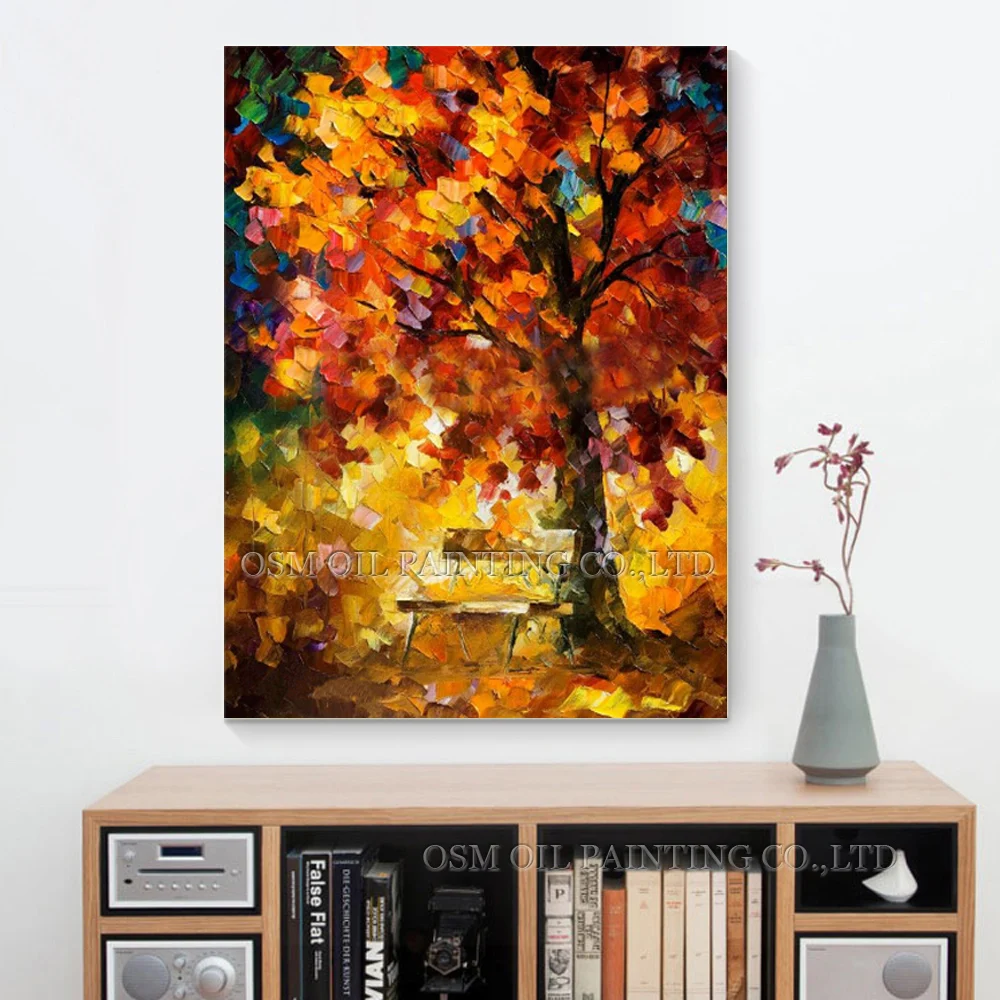Картина маслом на холсте Ночное дерево|oil painting|tree oil paintingpaintings on canvas |