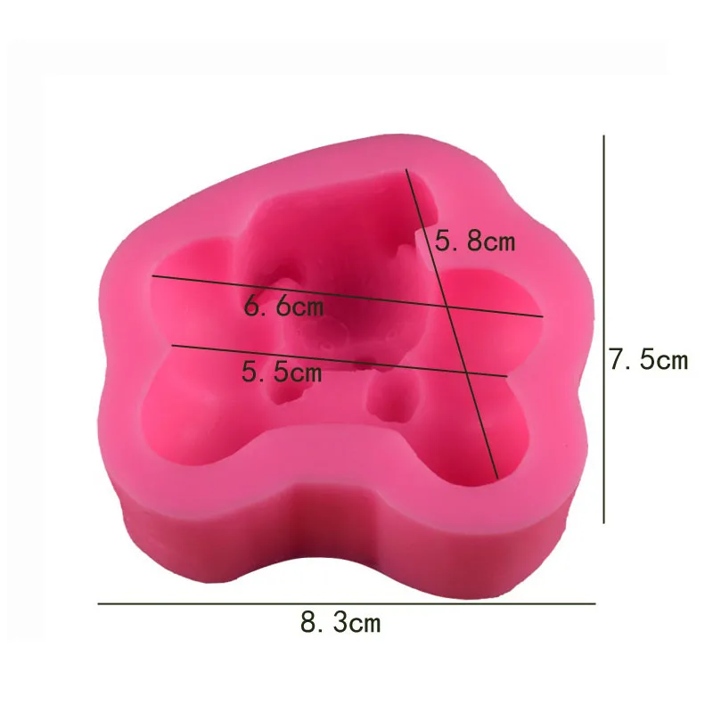 Силиконовая форма для торта в форме милой собаки 3d мыла шоколадные формы помадки