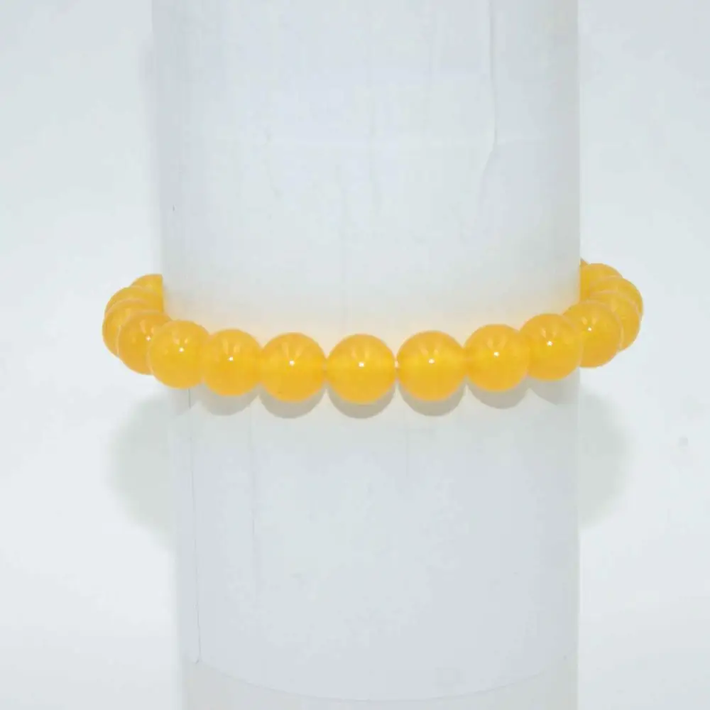 Yellow jade Передача удачи 6 8 10 мм натуральный камень Бусины аметисты Агаты тигровый глаз Lapis браслеты из лазурита для женщин мужчин Йога браслет Femme - Окраска металла: Yellow jade