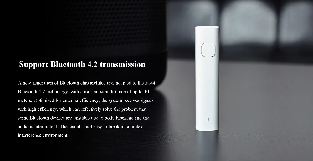 Xiaomi Bluetooth 4,2 аудио приемник беспроводной Bluetooth приемник беспроводной адаптер 3,5 мм автомобильный комплект Динамик Наушники руки