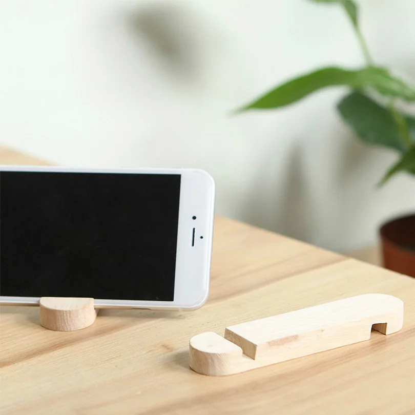 Портативный деревянный Универсальный держатель для телефона планшета подставка
