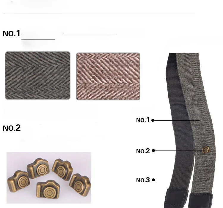 Винтажный ремешок из натуральной кожи и хлопка для камеры Леопардовый серии SLR DSLR