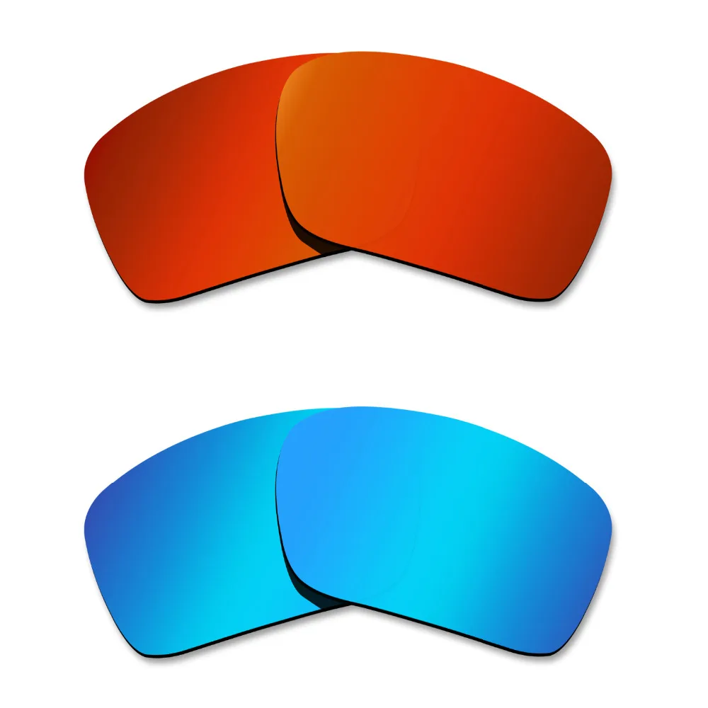 

2 пары поляризованных солнцезащитных очков Glintbay, Сменные линзы для Oakley Triggerman, красный и голубой цвет