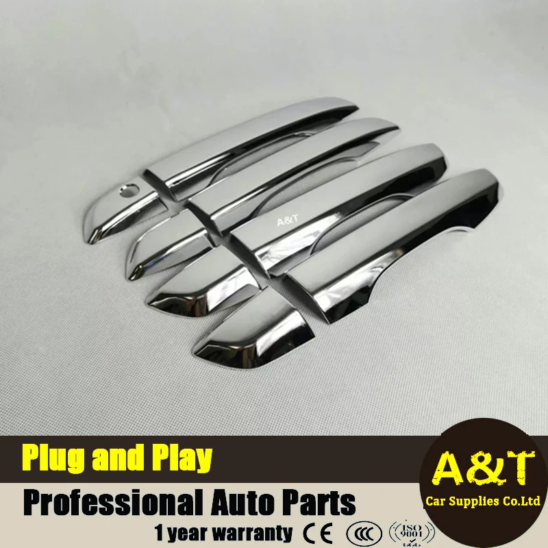 car styling for Honda Civic 2016 2017 model high quality chrome or Carbon fibre door handle cover decoration trim 8 pcs | Автомобили и