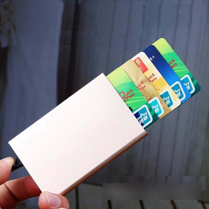 BERNO Fly Противоугонный Rfid кошелек металлический блокирующий автоматический