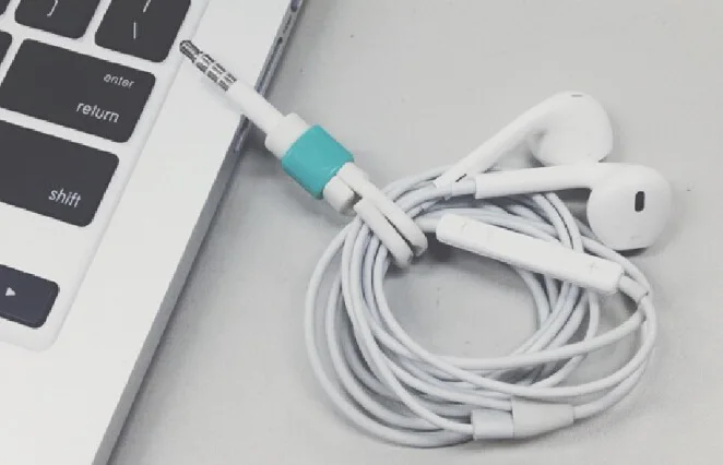 DHL 2000 шт./лот 2 в 1 защита для USB кабеля наушников устройство сохранения и намотка
