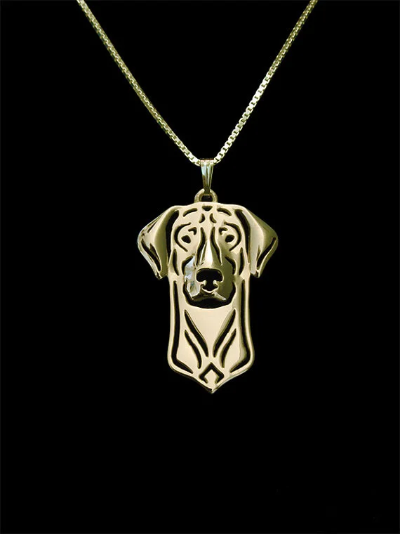 Doberman (натуральные уши) ювелирное изделие-Золотая и серебряная подвеска для