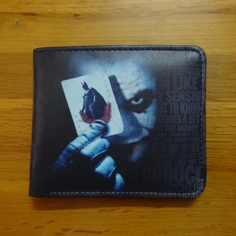 Классический короткий кошелек с аниме Joker кожаный мультяшным рисунком для женщин