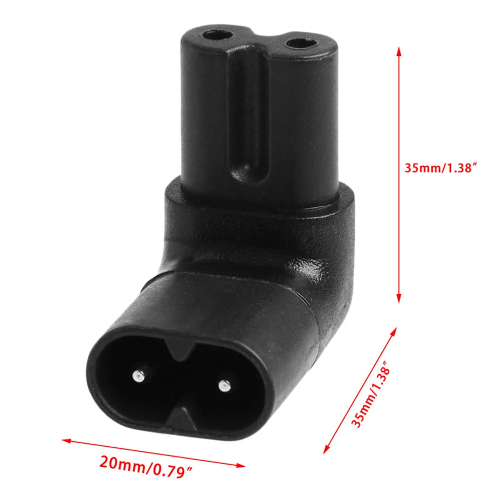 Figure 8 IEC 320 IEC320 iec C7 to C8 90 Degree Left & Right Angled AC Power Adapter Male Female Extension connector | Компьютеры и