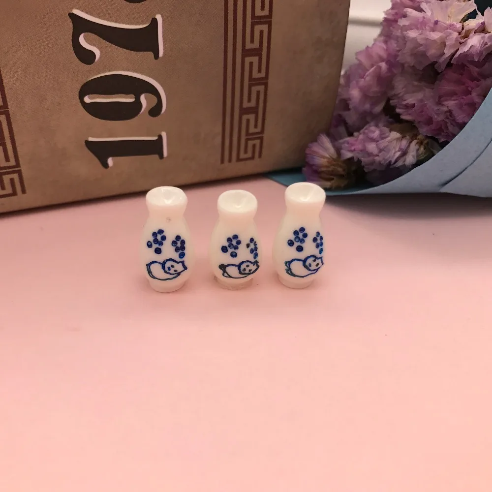 Давайте начнем! Полимерные сине-белые миниатюрные чайные наборы чашки японский