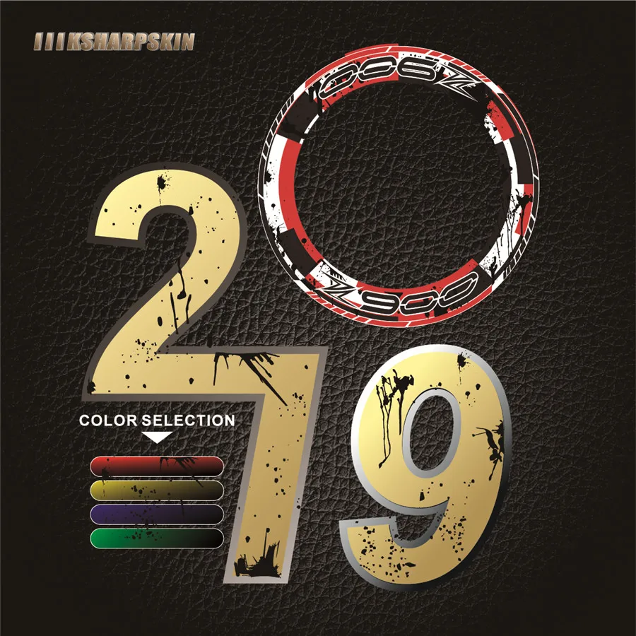 

New motorcycle sticker modified large reflective wheel decal stripe rim decal decoration tire cover edge for KAWASAKI z900 Z900