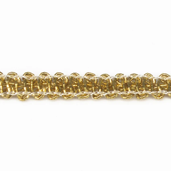 6 мм тканая Золотая плетеная отделка кружевная ткань лента для Аппликации Лента