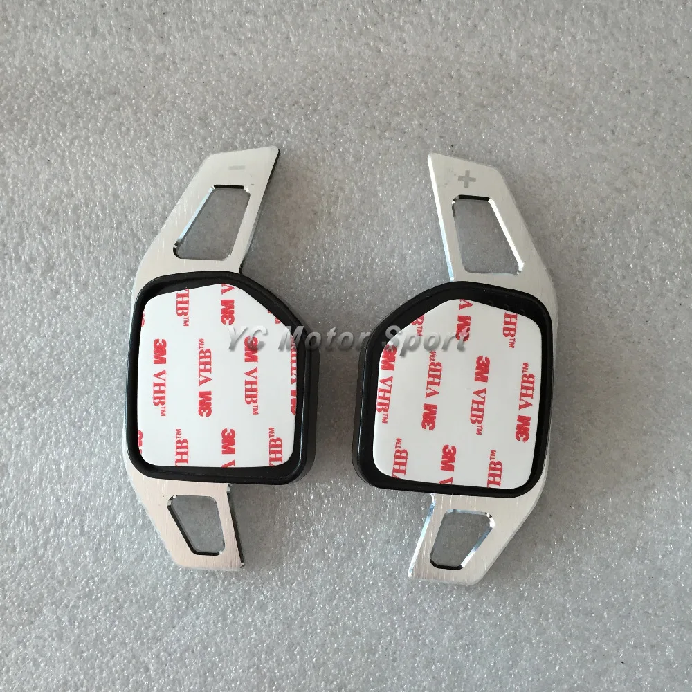 Алюминиевое весло переключения рулевого колеса (серебристый и черный) подходит