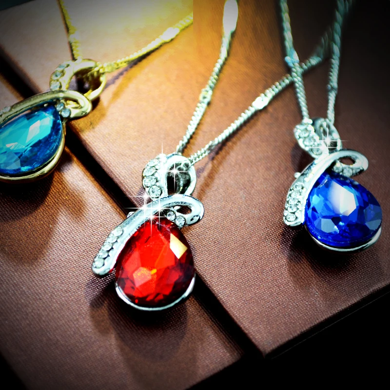 Ожерелья и подвески в форме капли воды ювелирные изделия из золота серебра