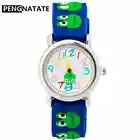 Детские Силиконовые часы PENGNATATE, для девочек, милый подарок, 3D мультяшный лягушка, синий браслет, наручные часы, модные детские мини-часы для мальчиков