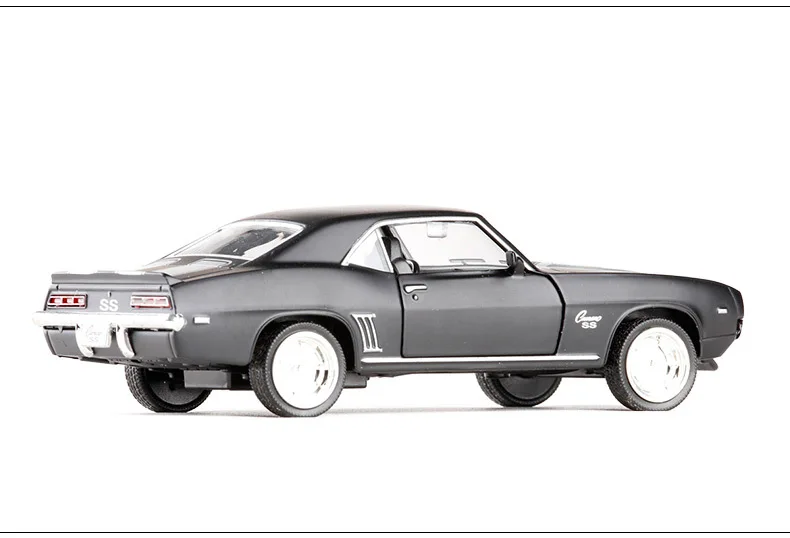 Высокая имитация RMZ City Metal 1/36 Chevrolet Camaro SS(1969) литая под давлением Модель автомобиля игрушки с вытягивающимся назад автомобилем подарки для детей