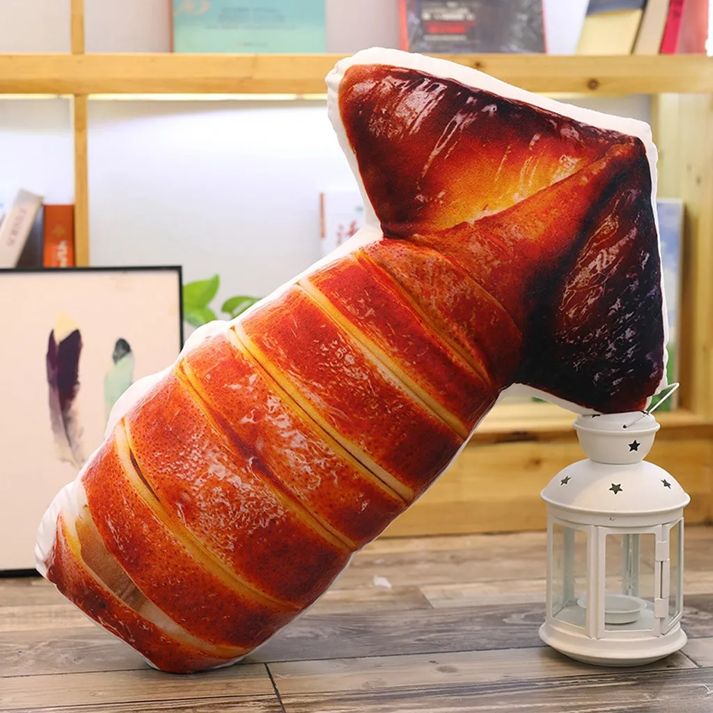 Пищевая подушка для дивана имитация курицы в форме рыбы мягкая поясничная задняя
