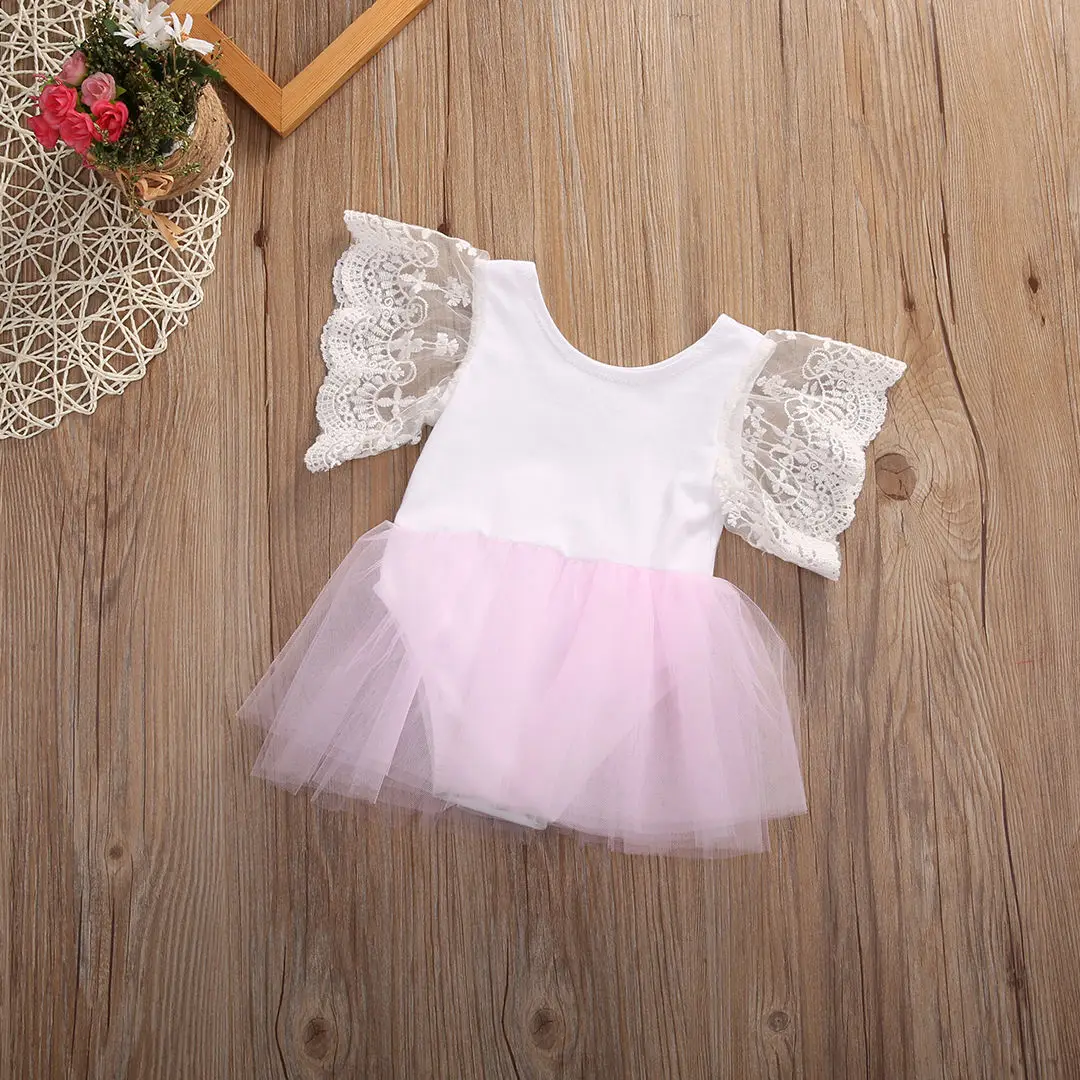 2017 Newborn Kids Baby Girl Infant Romper Jumpsuit Bodysuit Tutu Dress Clothes Floral Outfits 0-3Y | Детская одежда и обувь