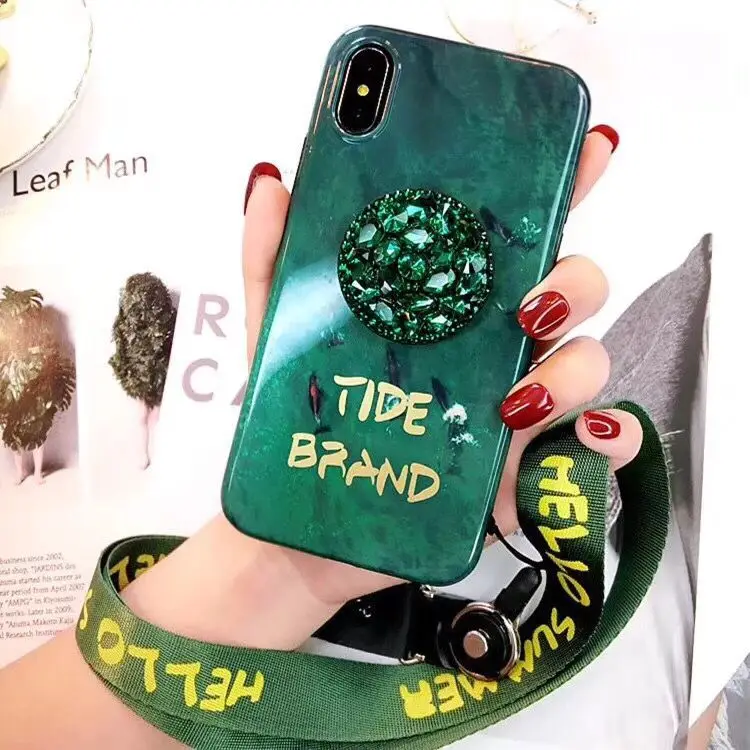 ORYKSZ 3D роскошный ювелирный чехол для телефона с веревкой iphone X Чехлы 6S 7 7plus 8 8plus