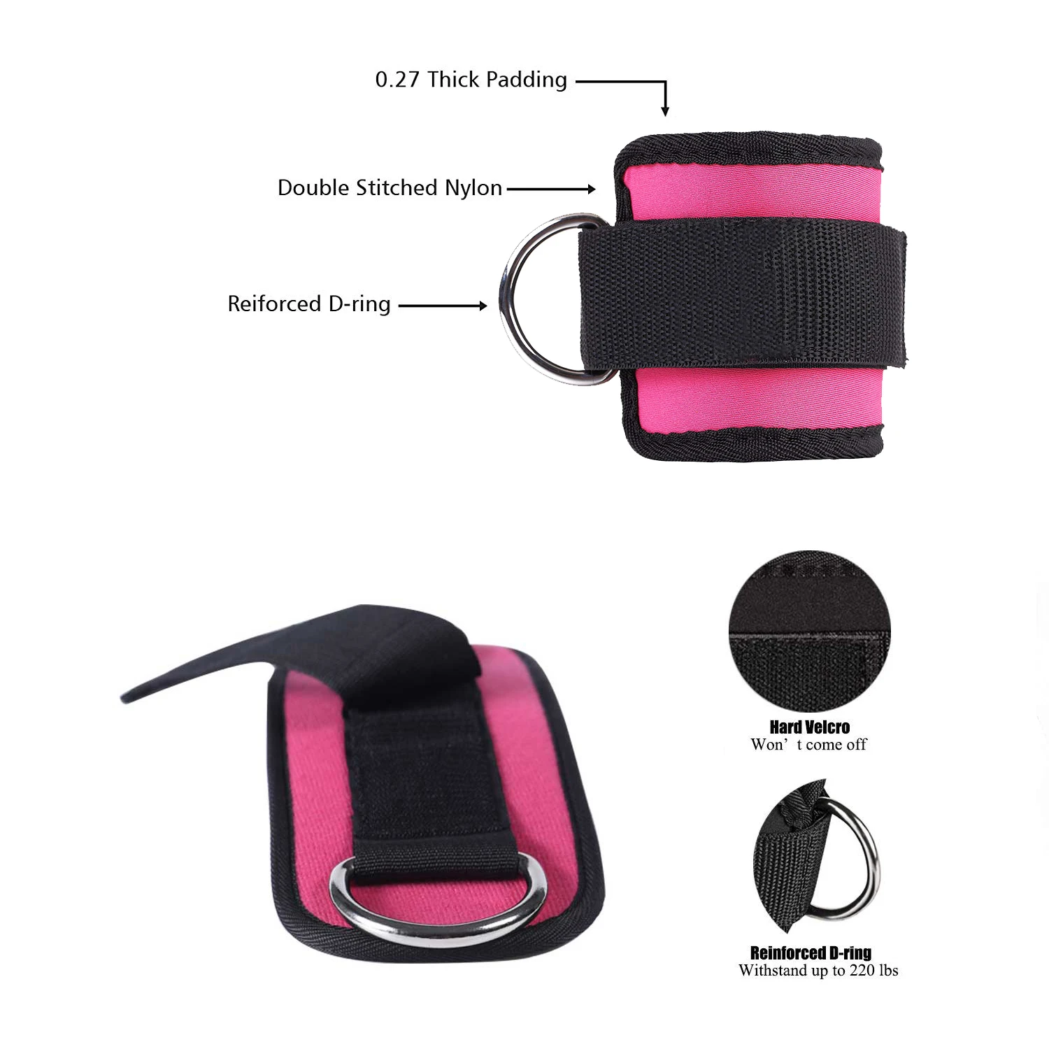 D ring многожильный кабель для поднятия тяжестей в тренажерном зале упражнений на