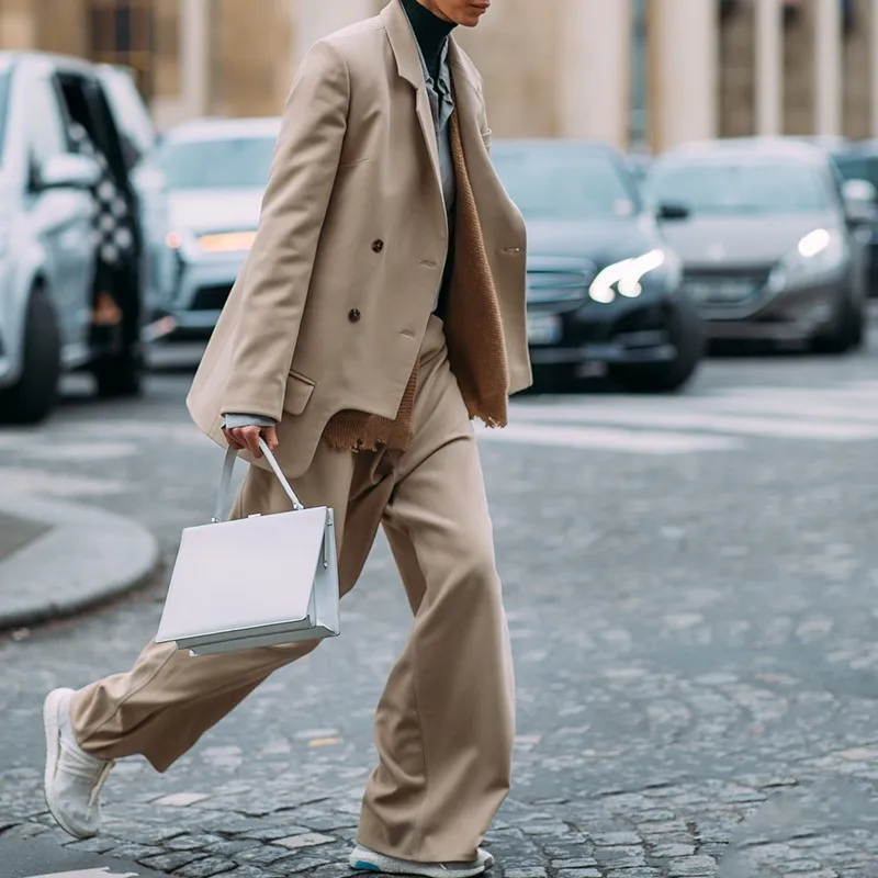 TWOTWINSTYLE повседневные женские костюмы Асимметричный блейзер с длинными рукавами
