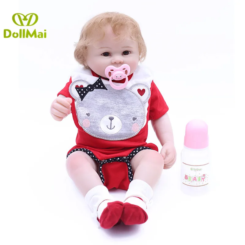 DollMai полностью силиконовые куклы для новорожденных девочек игрушки детей