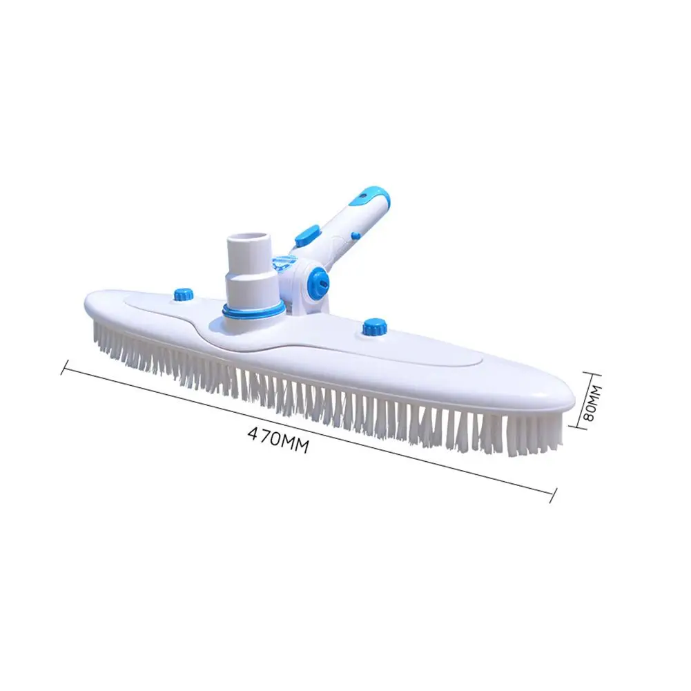 

Pool Cleaning Brush Flexible Cleaner Pool Vacuum Head Clip Adjustable Angle Handle Swimming Pool Cleaning Brush