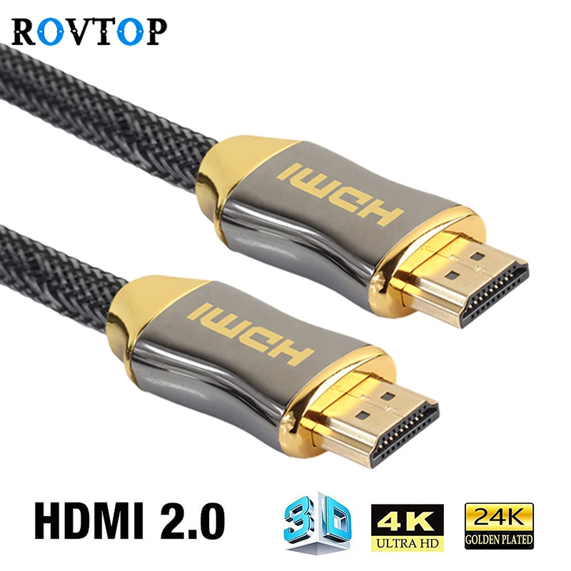 Rovtop 4K HDMI кабель к 2 0 для проектора Xiaomi tv Box xbox Zend переключатель PS4 телевидение видео