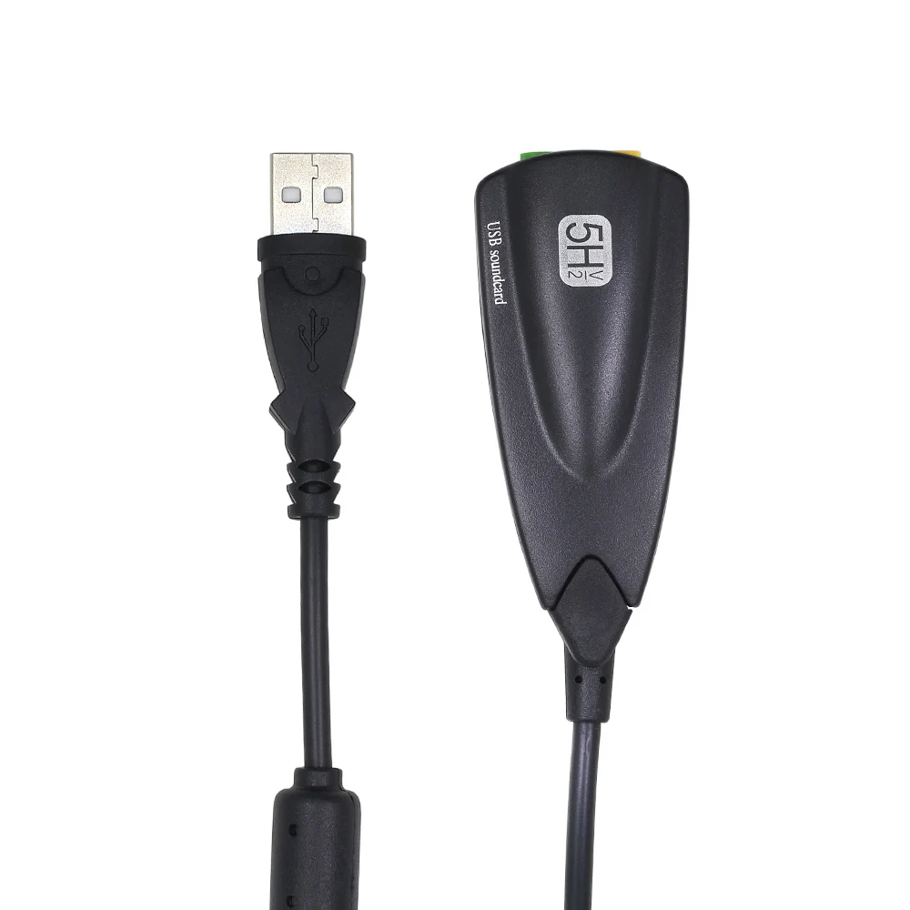 Серый TISHRIC 5HV2 7,1 внешний USB адаптер звуковой карты 3,5 мм разъем для USB аудио интерфейс микрофон наушники для MAC компьютера ноутбука - Цвет: Серый