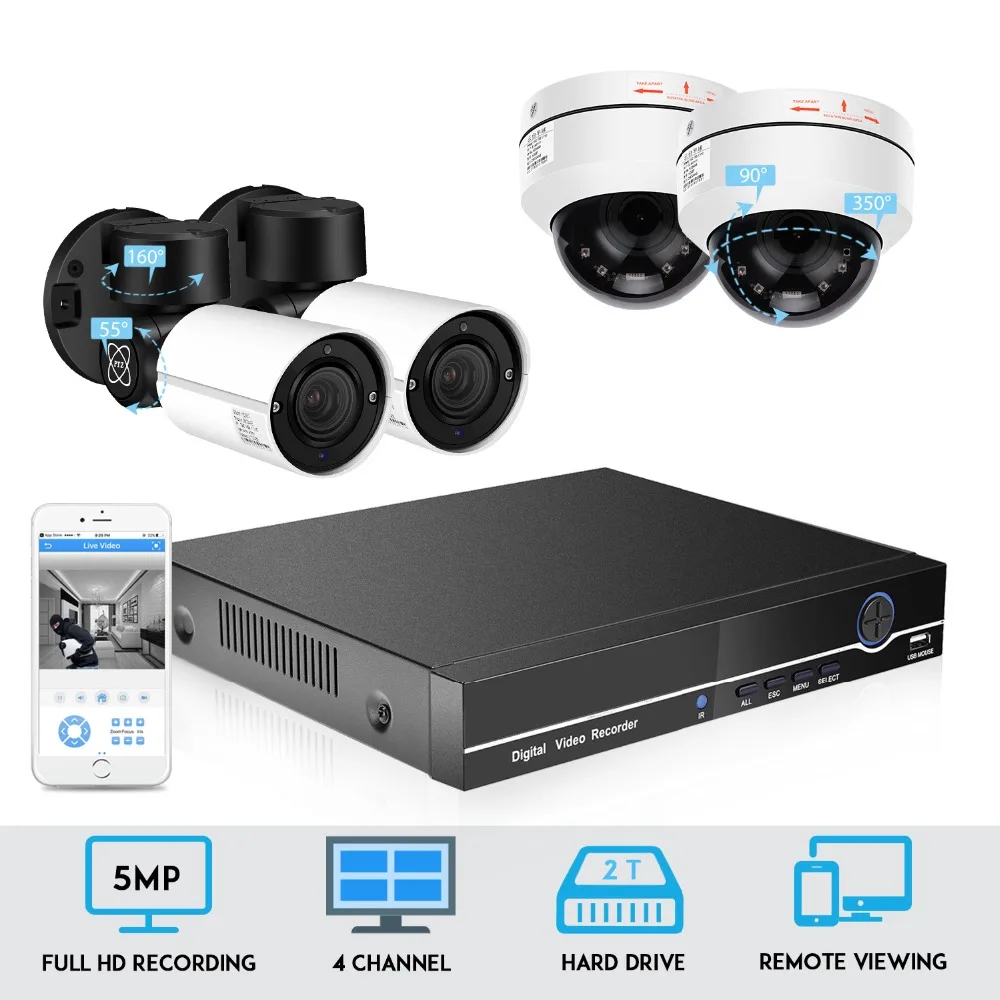 BESDER 5MP PTZ IP Camera 4CH Kit CCTV 4X Zoom H.265 48V POE NVR System IP66 Outdoor Weatherproof Video Security Surveillance on. BESDER 5MP PTZ IP-камера 4CH Kit CCTV 4X Zoom H.265 48V POE NVR System IP66 Outdoor Weatherproof Video Security Surveillance o