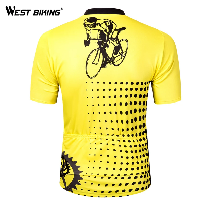 Футболка велосипедная WEST BIKING с коротким рукавом Джерси из 2018 спандекса