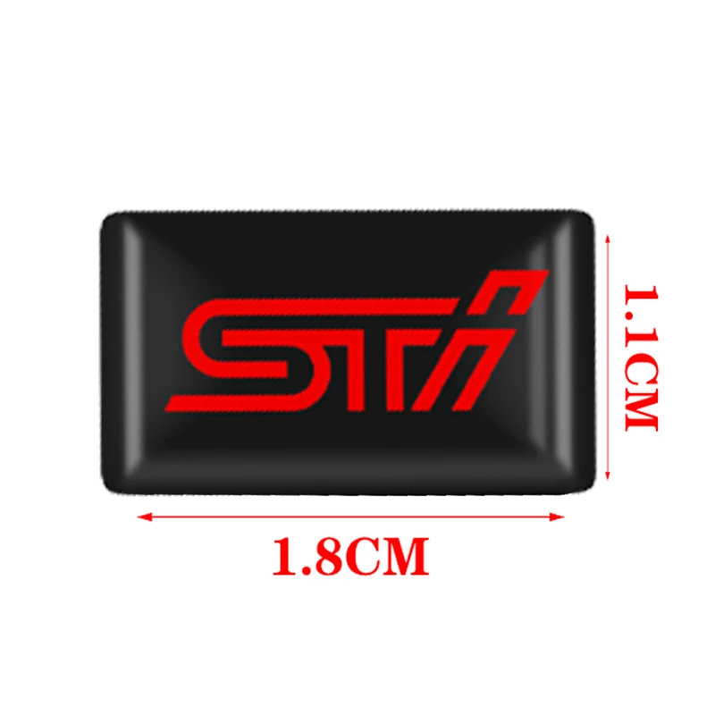 10x авто аксессуары колеса 3D эпоксидная наклейка значок для автомобиля STI small