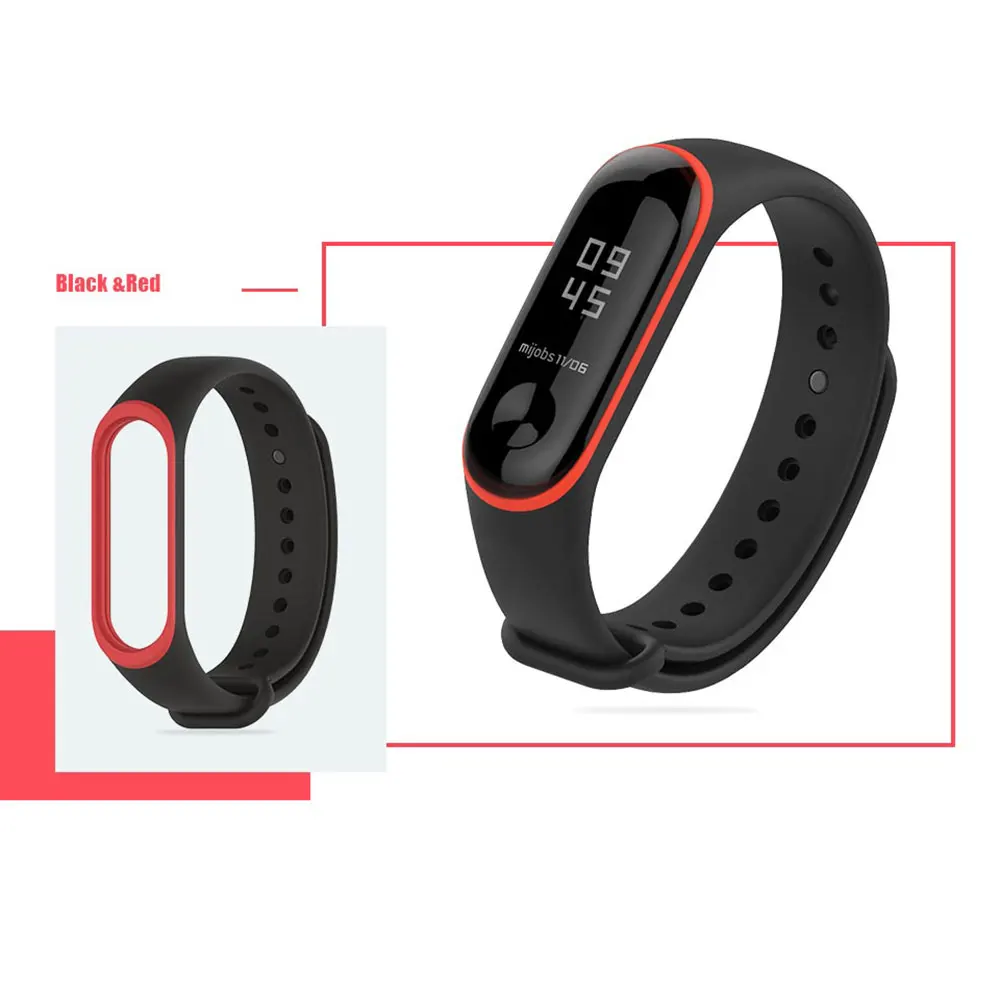 Mi jobs Xiaomi mi Band 4 ремешок спортивный mi band 3 Ремешок Браслет для mi band 4 mi band 3 ремешок Цветной силиконовый сменный