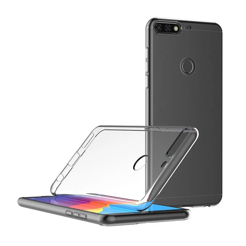 Для Huawei Y7 Prime 2018 силиконовый прозрачный Футляр TPU чехол для телефона Y7Prime Honor 7CL DN L21