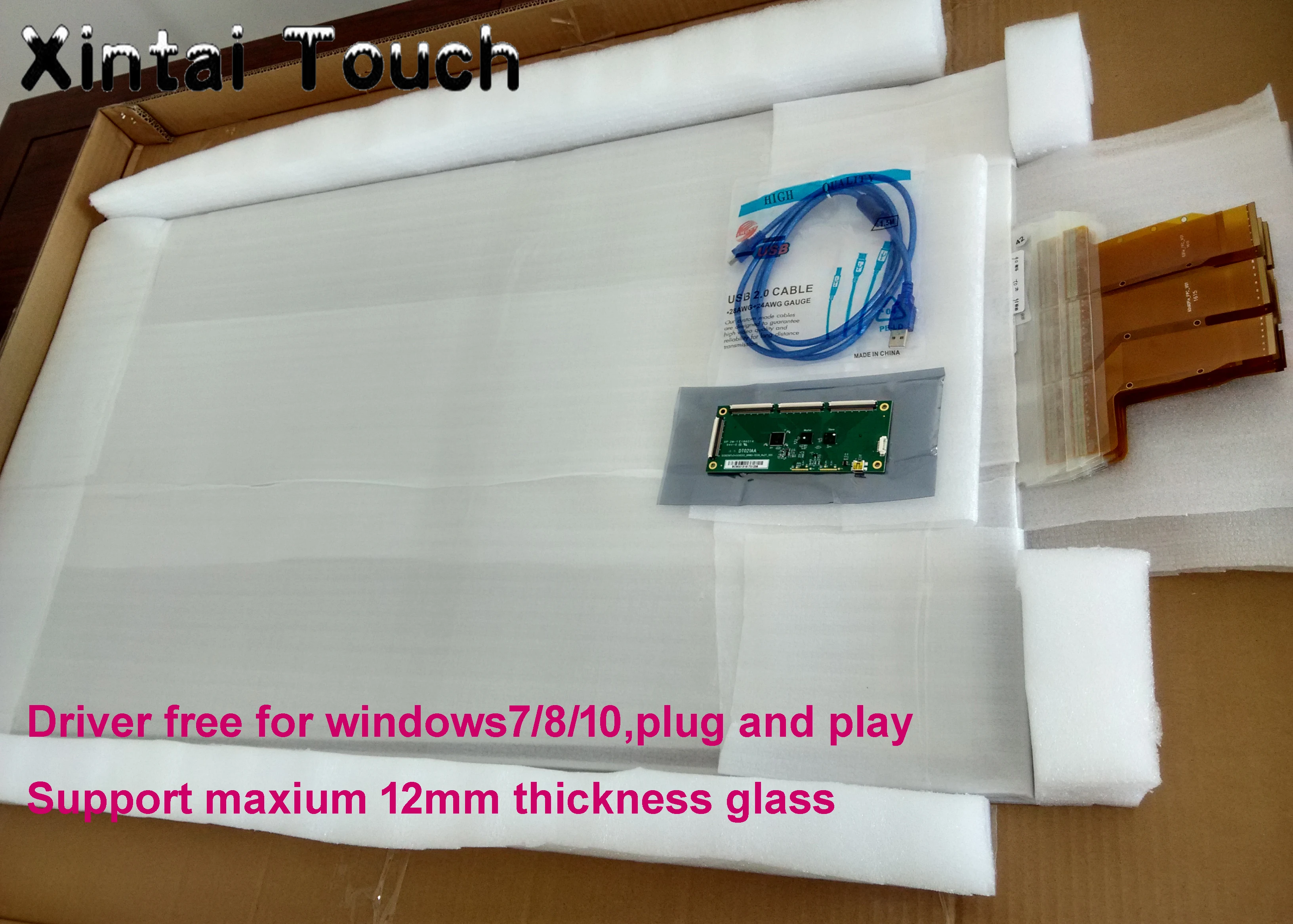 Xintai Touch 70 дюймовая usb пленка со стеклом действительно 20 точечная сенсорная для