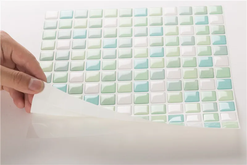 Новая 3D плитка для ванной и кухни 9 3x9 3 дюйма настенная наклейка s клейкие стикеры