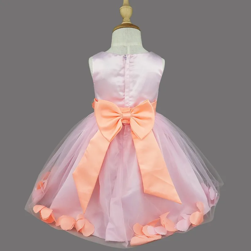 Детское платье для девочек с цветочными лепестками Малышка-подружка невесты