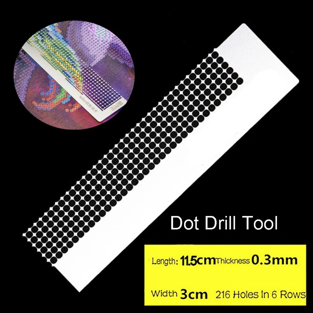 Алмазная живопись инструмент мозаика линейка точка дрель антипригарные