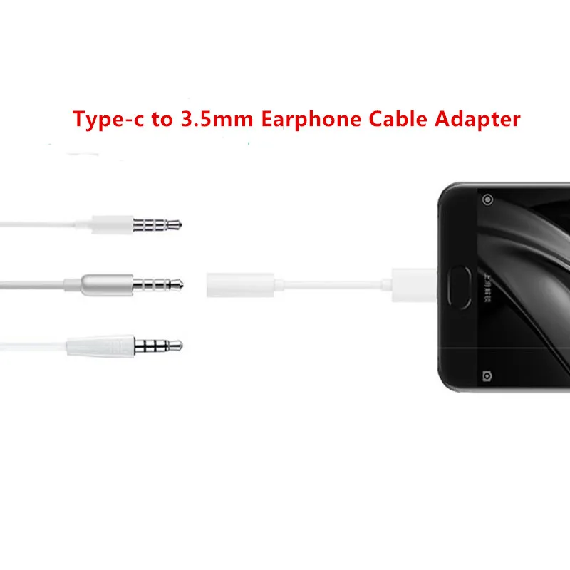 Тип-c до 3 5 ММ Наушники Кабель-адаптер. usb3.1 Male Aux Женский Джек для Mi 6 Letv 2 Пластик Тип