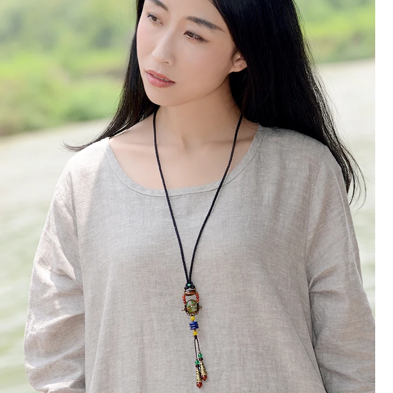 Винтажное ожерелье для женщин этнические ювелирные изделия ручной работы