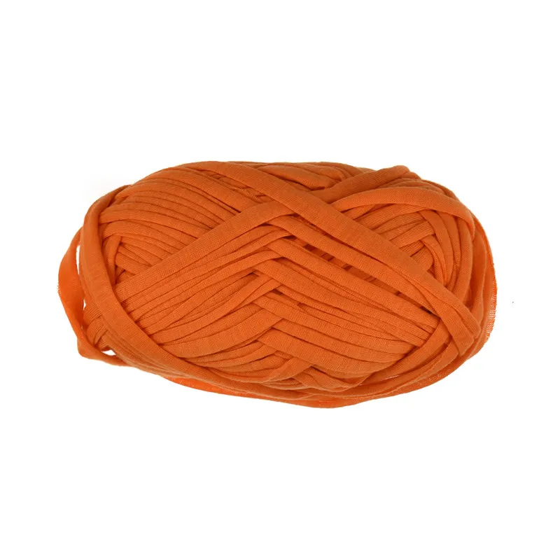 Orange Color KOKNIT Вязание толстой нитью вязание крючком Ткань Пряжа DIY сумка ковер подушка хлопок ткань футболка 100 г/шт. 30 м - Цвет: Orange Color