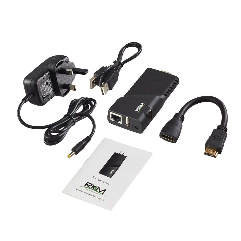 RKM V5 Android ТВ-бокс на Rockchip RK3288 четырехъядерный мини-ПК 2G ram 16G 4 K H.265 цифровой медиаплеер