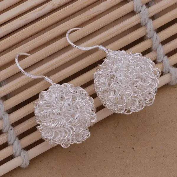 AE355 цветные серьги из стерлингового серебра серебряный цвет модные ювелирные