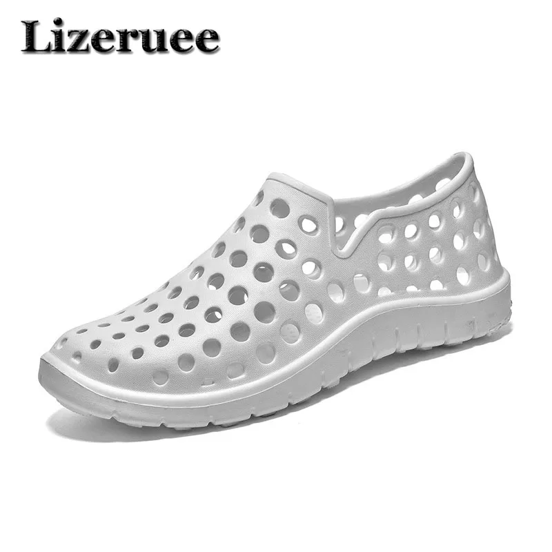 Летние мужские тапочки для сада EVA повседневные модные пляжные сандалии пары