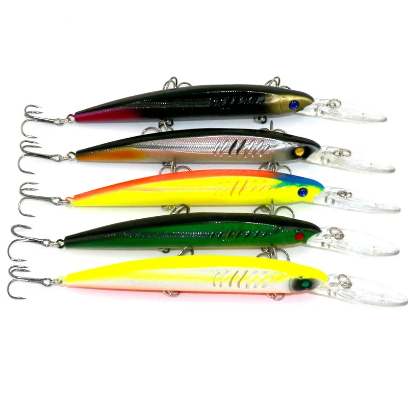 Прибытие для рыбалки приманки пвх 14 5 см 12.7 G 6 # крючки гольян снасти жёсткая