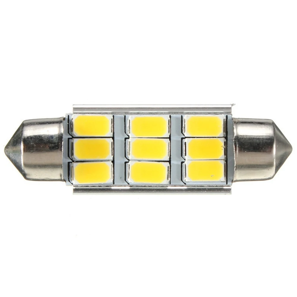 QCDIN 2 шт. 3 5 Вт 42 мм 5630 SMD 9 СВЕТОДИОДНЫЙ Автомобильный Интерьер Чтение карт двери